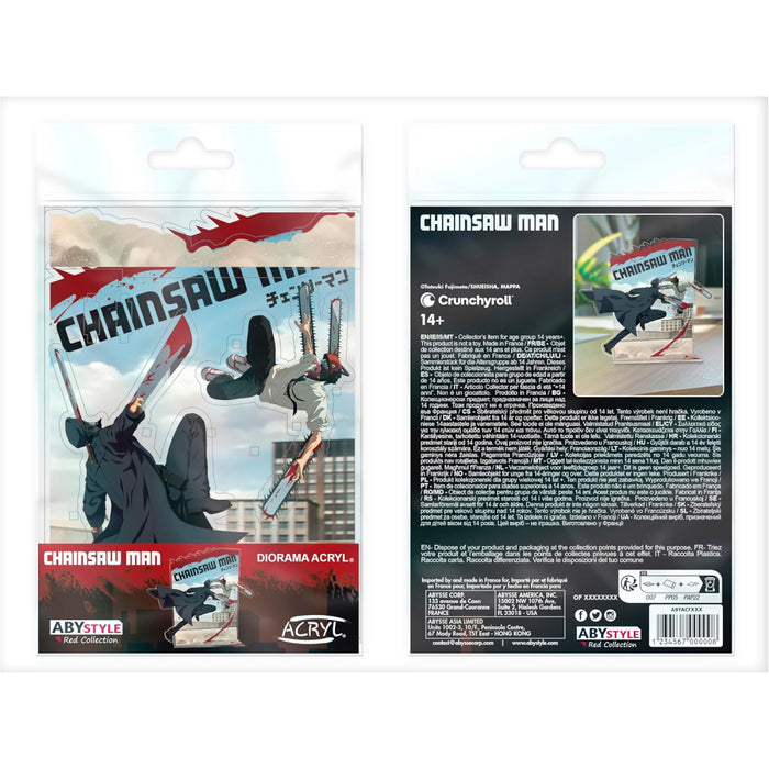 Figurina Acrilica Chainsaw Man - Diorama - Denji vs Demons