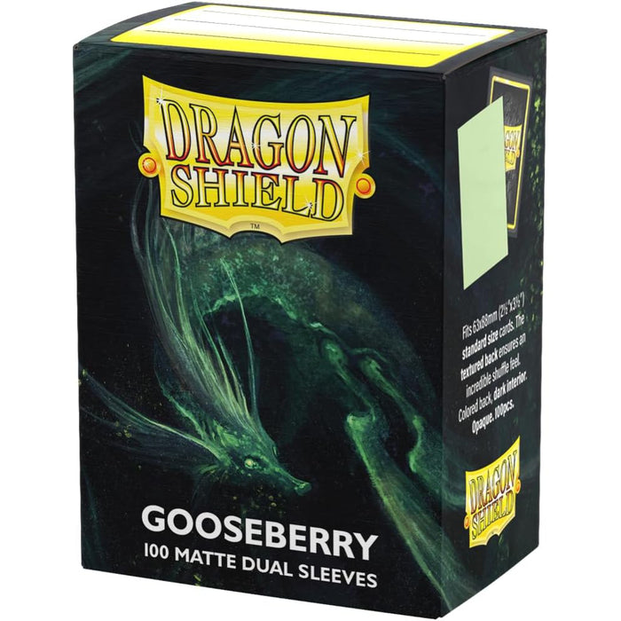 Sleeve-uri Dragon Shield - Standard size - Matte Dual - Gooseberry (100 bucati)