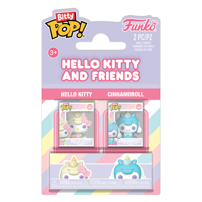 Set 2 Figurine Funko Bitty POP Sanrio - Hello Kitty & Cinnamoroll