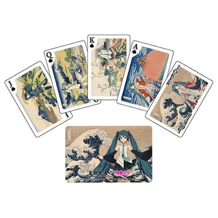 Carti de Joc Katsushika Hokusai x Hatsune Miku