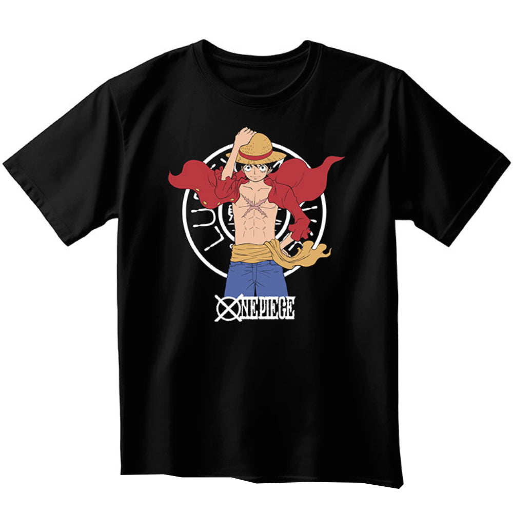 Tricou Unisex One Piece - Luffy New World, negru — Red Goblin