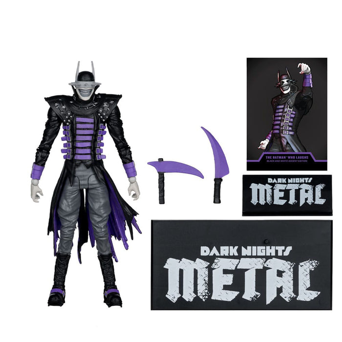 Figurina Articulata DC Multiverse - The Batman Who Laughs (B&W with accent) (Gold Label) 18 cm