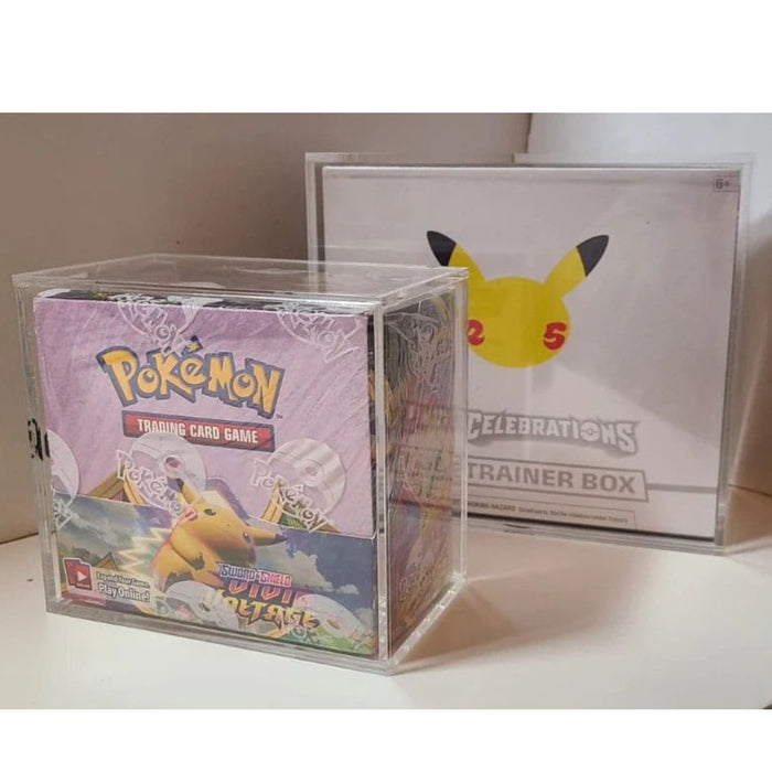 Evoretro Acrylic Display Case for Booster Boxes / Elite Trainer Boxes Ver. 1 with Sliding Lid