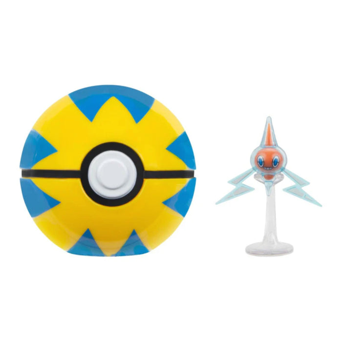 Set 2 Figurine Pokemon - Clip n Go, Rotom + Quick Ball