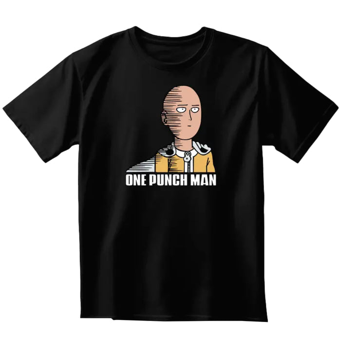 Tricou Unisex One Punch Man - Saitama Fun, negru