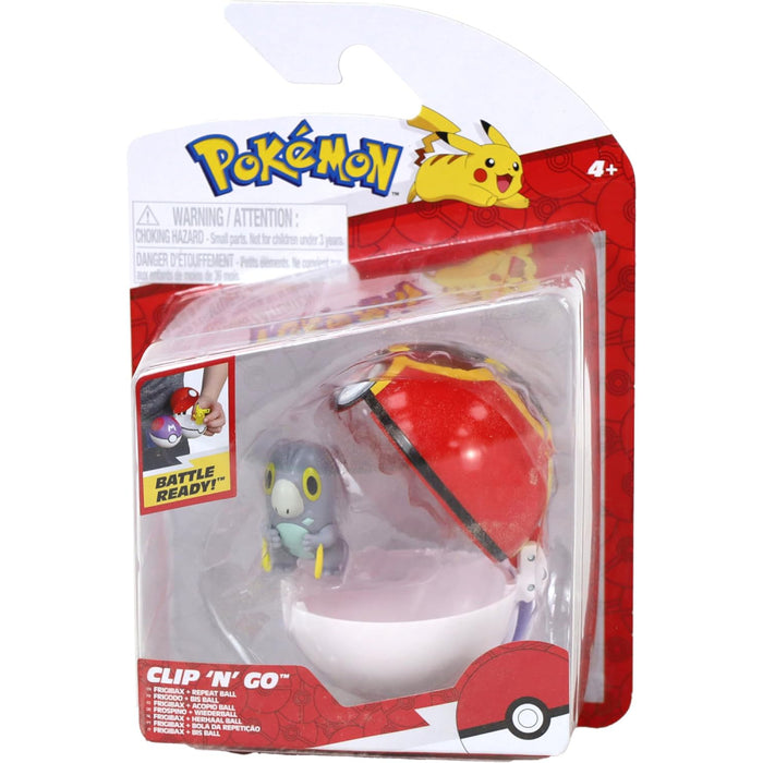 Set 2 Figurine Pokemon - Clip n Go, Frigibax + Repeat ball