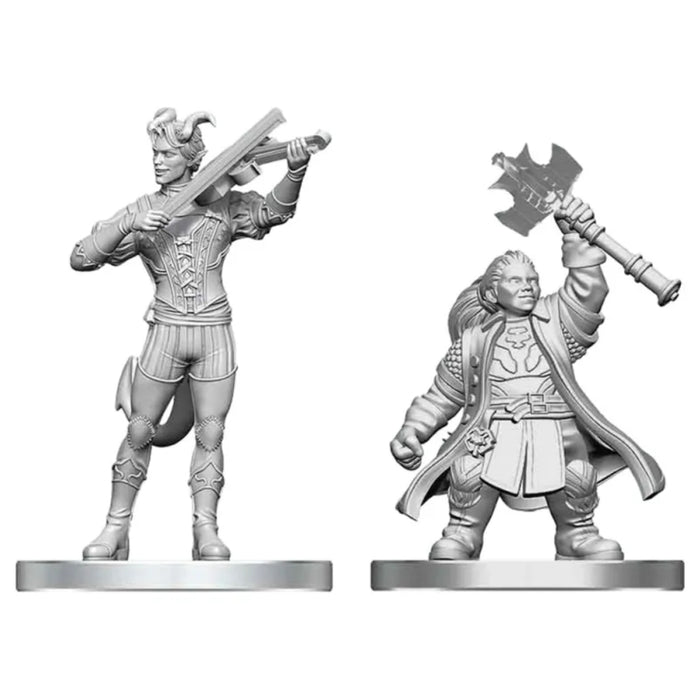 Miniaturi Nepictate D&D Nolzur's Marvelous - Tiefling Bard & Dwarf Cleric