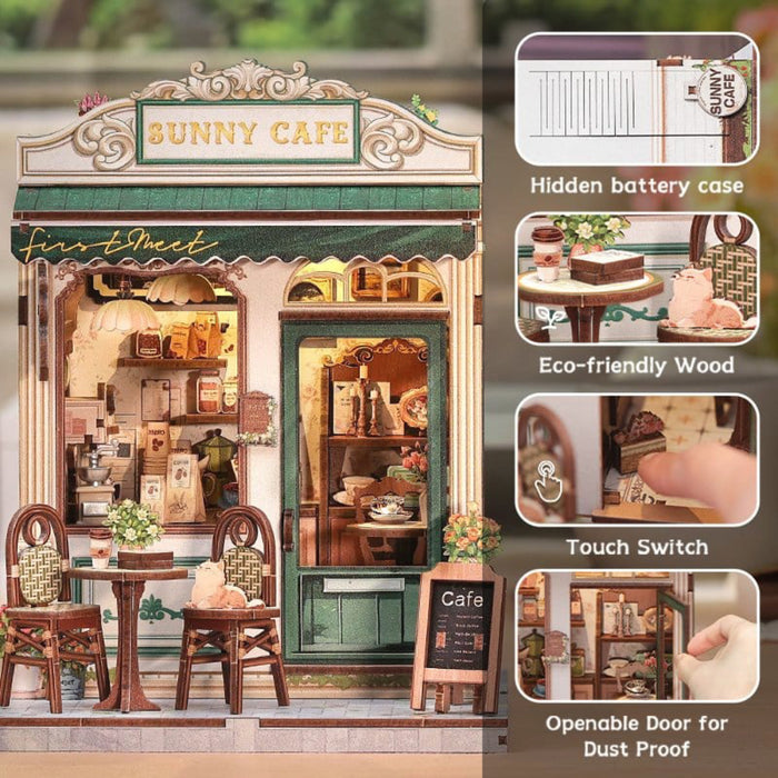 Set de Constructie CuteBee - Miniature House - Sunny Cafe
