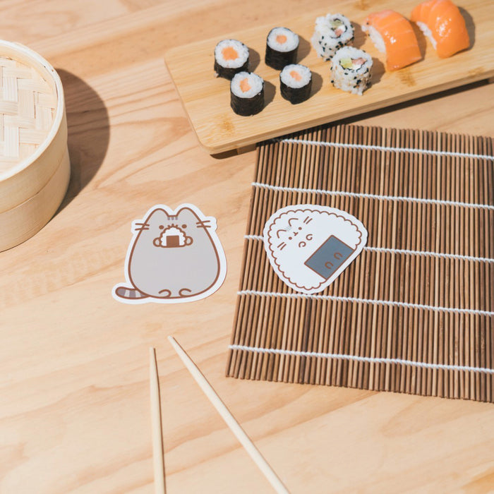 Set 2 Stickere Vinil Pusheen Sushi Roll - Ver 3