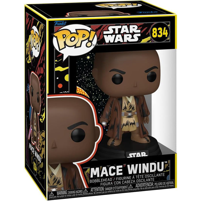 Figurina Funko POP! Star Wars Mandalorian & Grogu - Mace Windu (Retro)