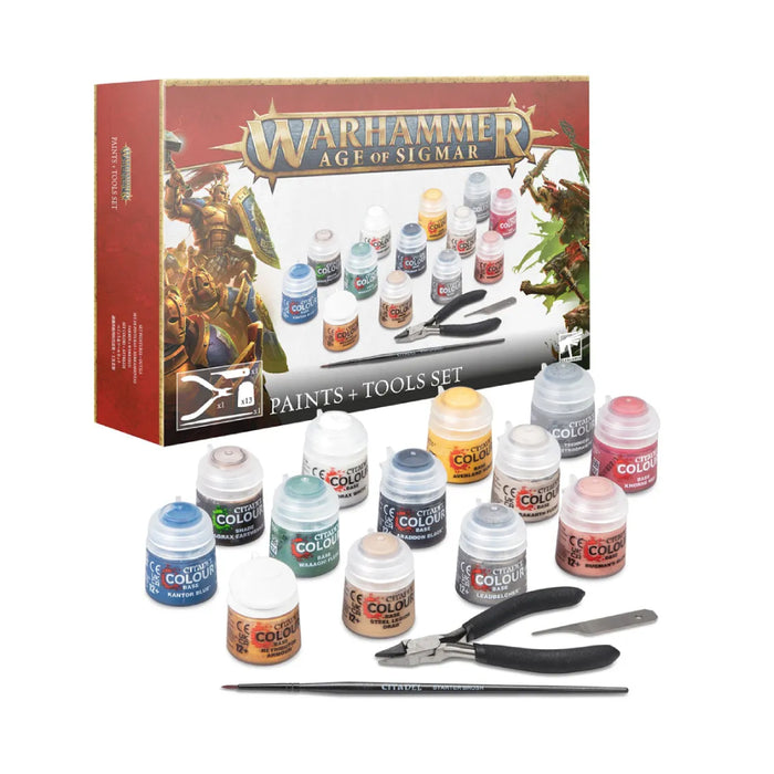 Warhammer Age of Sigmar Paints + Tools Set