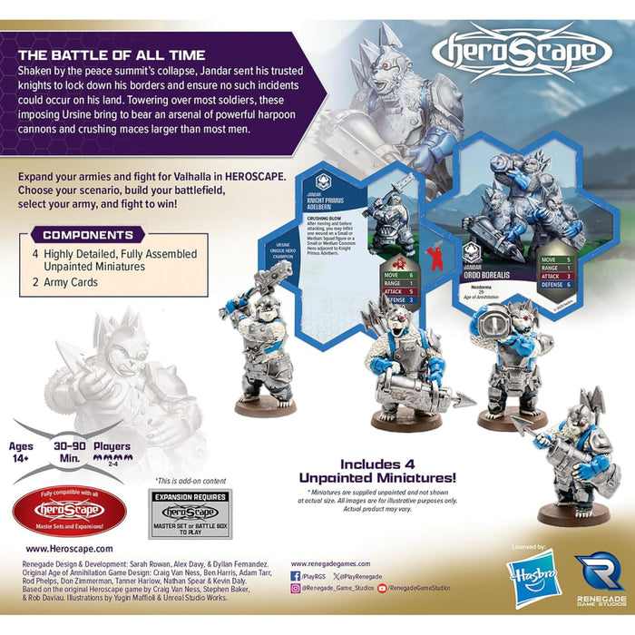 Heroscape - Rising Tide - Knight Primus Adelbern and Ordo Borealis Army Expansion