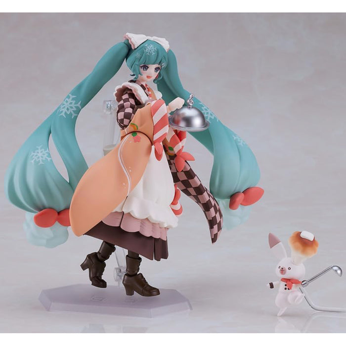 Figurina Articulata Figma Character Vocal Series 01 Hatsune Miku - Snow Miku Winter Delicacy Ver. 14 cm