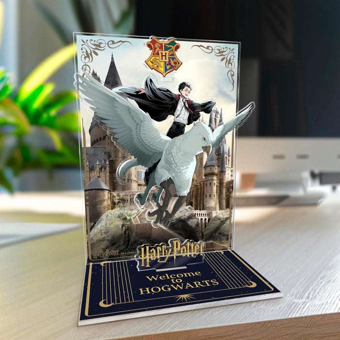 Figurina Acrilica Harry Potter - Diorama - Harry & Buck in Hogwarts