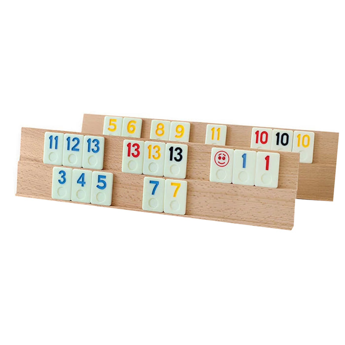 Joc Remi Clasic, cu piese tip piatra si tabla lemn masiv