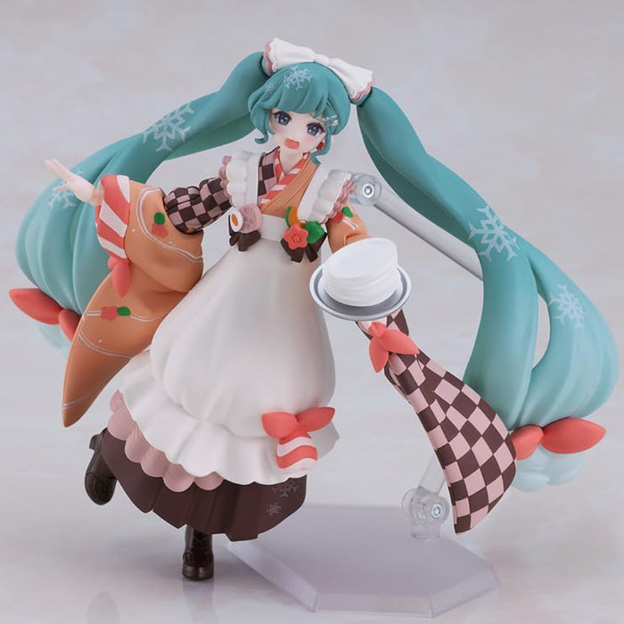 Figurina Articulata Figma Character Vocal Series 01 Hatsune Miku - Snow Miku Winter Delicacy Ver. 14 cm