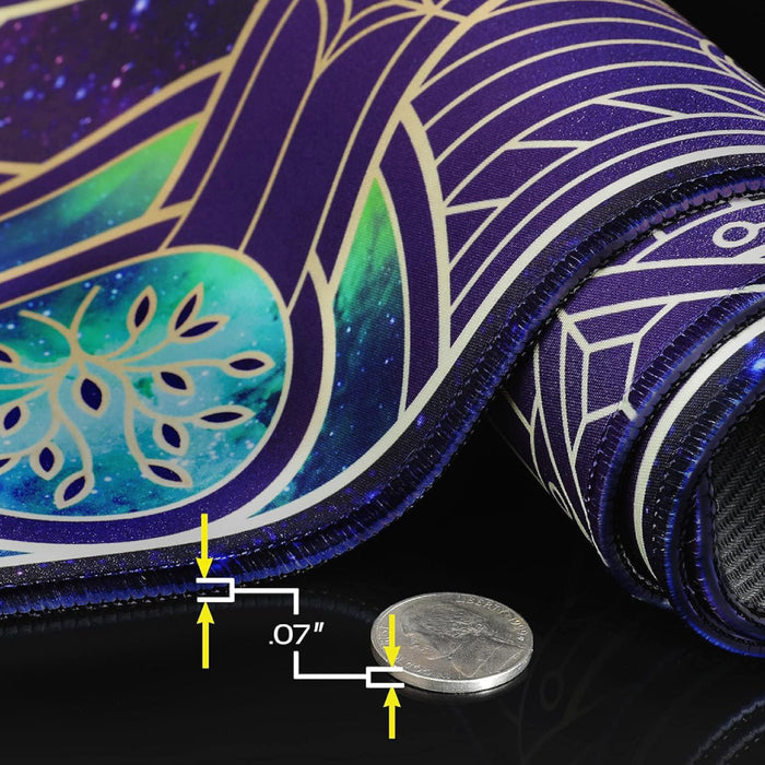 Playmat with Stitched Edges Enhance Trading Card Games TCG - Stars