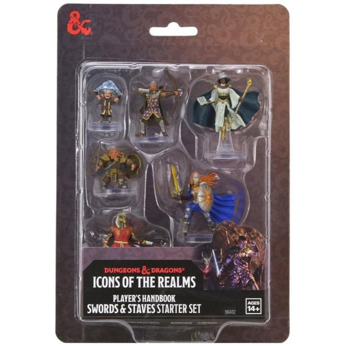 Miniaturi D&D Icons of the Realms - Player's Handbook - Swords & Staves Starter Set