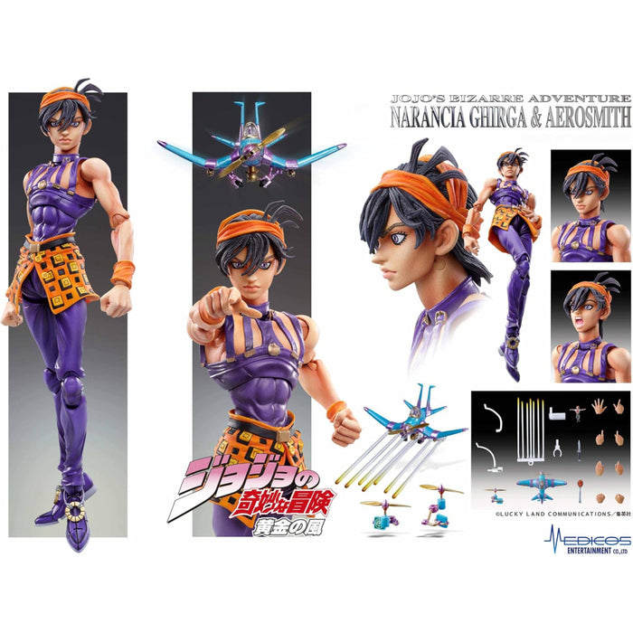 Figurina Articulata JoJo's Bizarre Adventure Part 5 Golden Wind - Chozokado Narancia Ghirga & As 15 cm