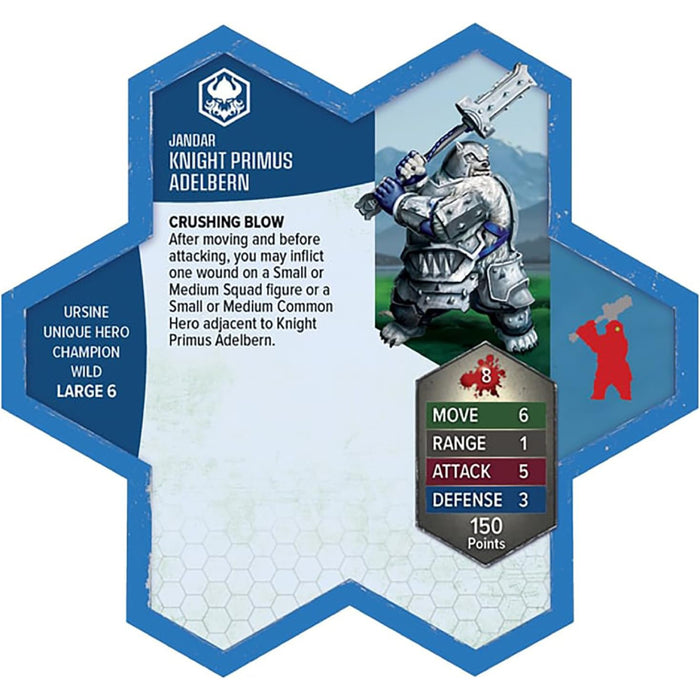 Heroscape - Rising Tide - Knight Primus Adelbern and Ordo Borealis Army Expansion