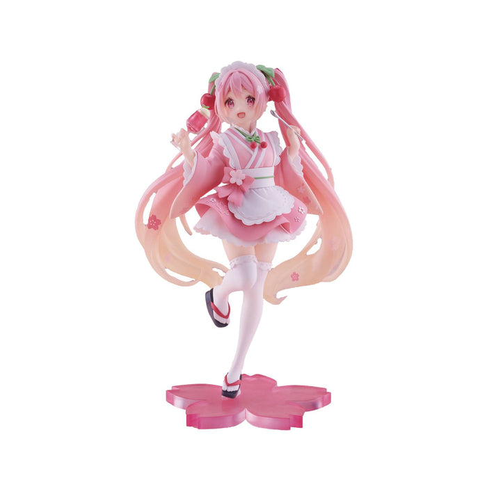 Figurina Hatsune Miku PVC Newley Written Sakura Miku Japanese Cafe Ver 18 cm