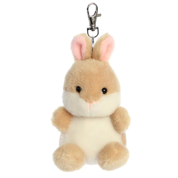 Jucarie de plus tip breloc Aurora Palm Pals - Iepuras, 10 cm
