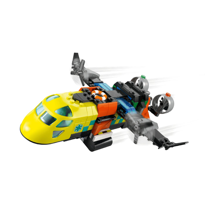 Lego City - Avion, autospeciala de service si aeroglisor in versiuni adaptate (60505)
