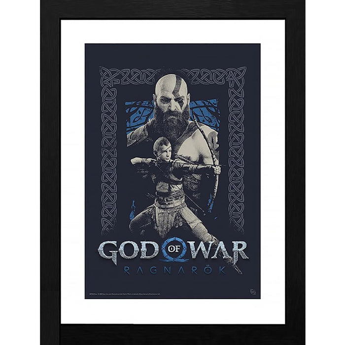 Poster cu Rama God of War - Kratos and Atreus (30x40)