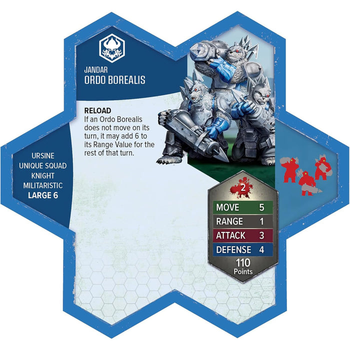 Heroscape - Rising Tide - Knight Primus Adelbern and Ordo Borealis Army Expansion