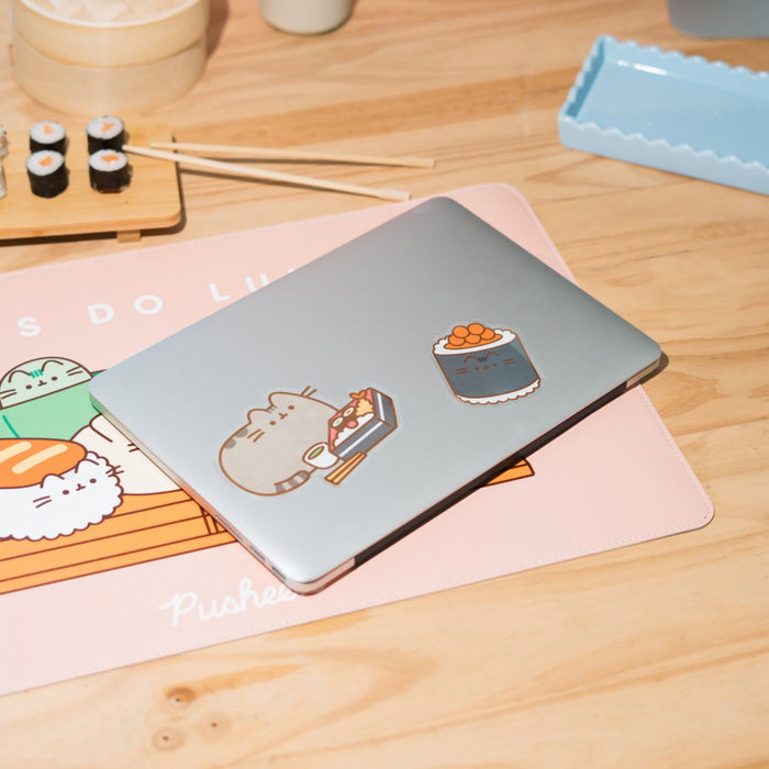 Set 2 Stickere Vinil Pusheen Sushi Roll - Ver 5