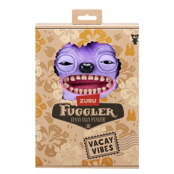 Figurina de plus Fuggler - 23 cm - Ciudateii in vacanta, Greedy Grinner - purple