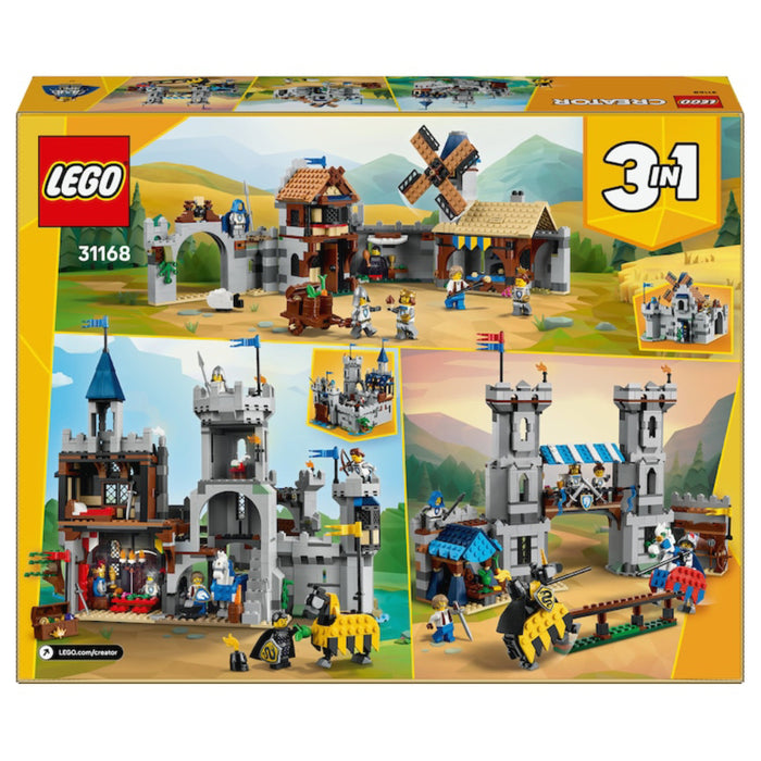 Lego Creator 3in1 - Castel medieval cu cai si cavaleri (31168)