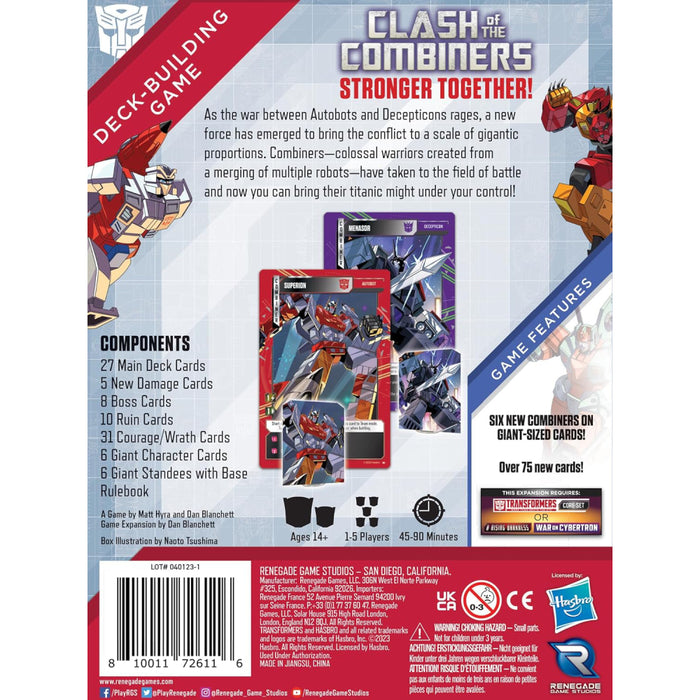 Transformers Deck-Building Game Clash of the Combiners