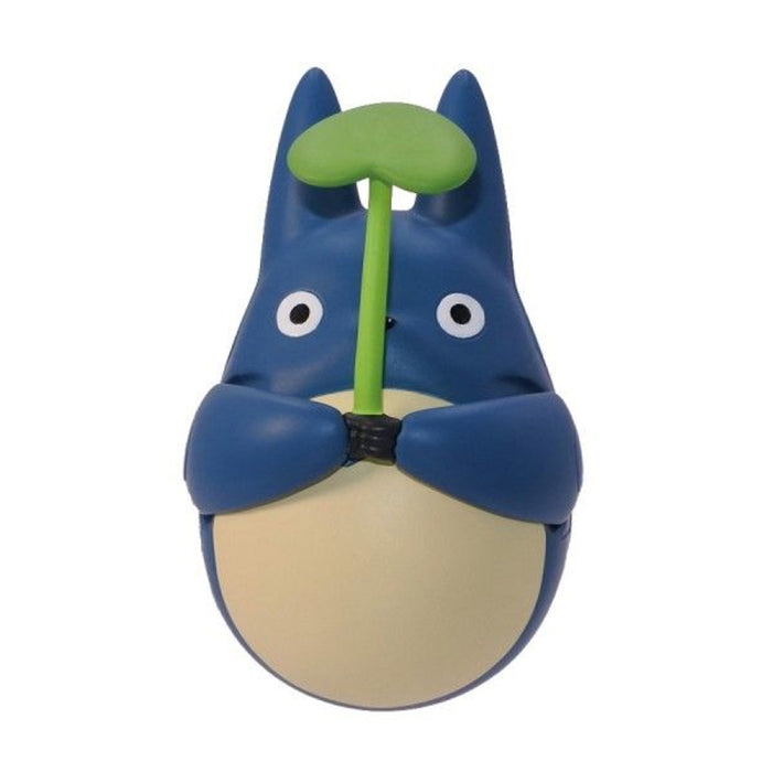 Figurina Round Bottomed Middle Totoro with Leaf - My Neighbor Totoro