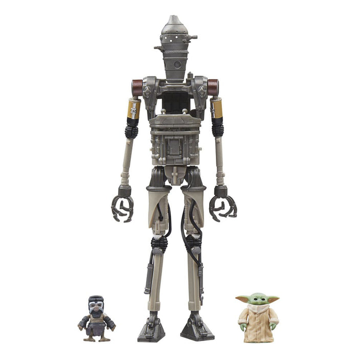 Set 3 Figurine Articulate Star Wars The Mandalorian Vintage Collection - IG-12, Grogu & Anzellan 10 cm