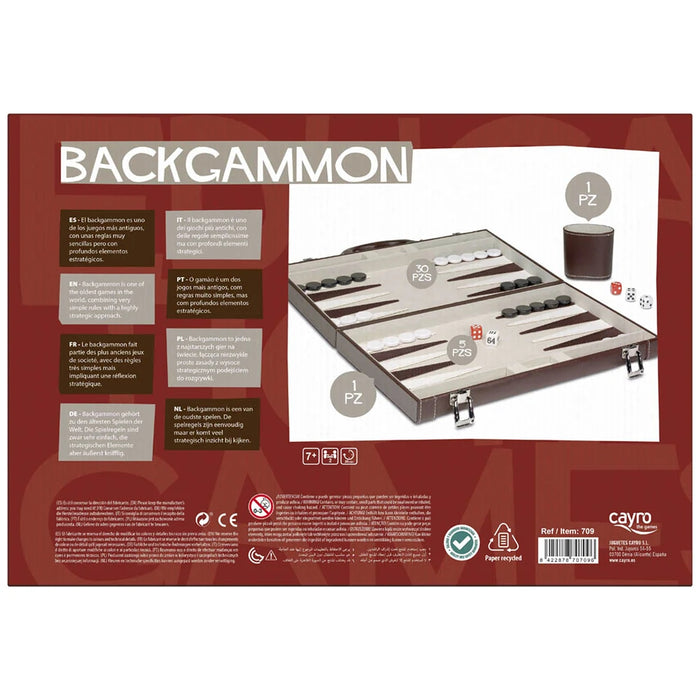 Table - Backgammon premium in geanta de piele, Cayro