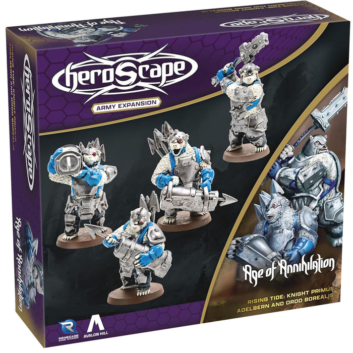 Heroscape - Rising Tide - Knight Primus Adelbern and Ordo Borealis Army Expansion