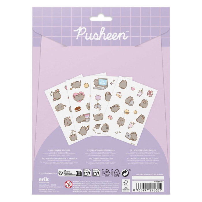 Stickere Reutilizabile pentru Gadget-uri Pusheen Moments