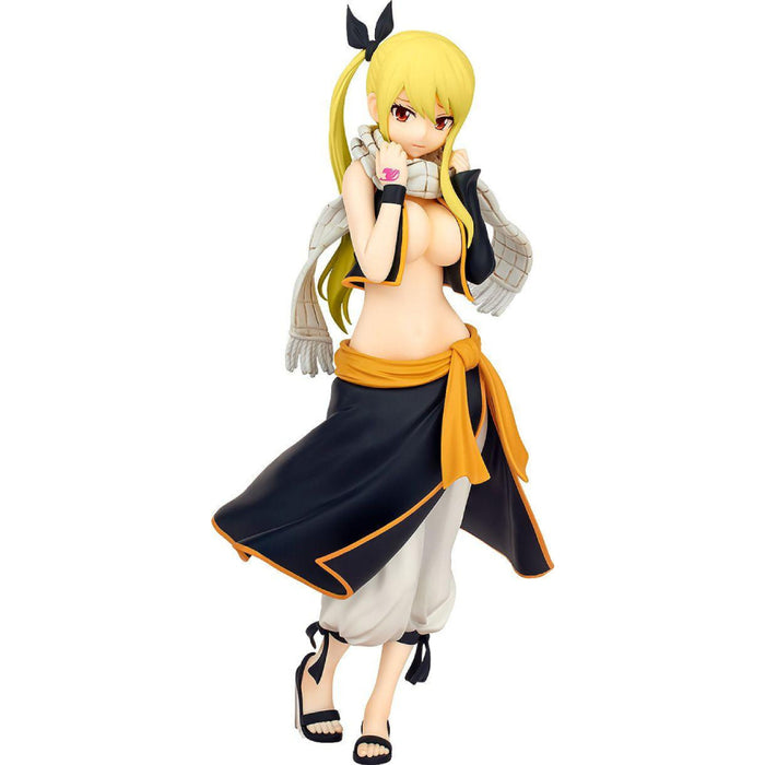 Figurina Fairy Tail Pop Up Parade PVC Lucy Heartfilia Natsu Costume Ver L Size 22 cm