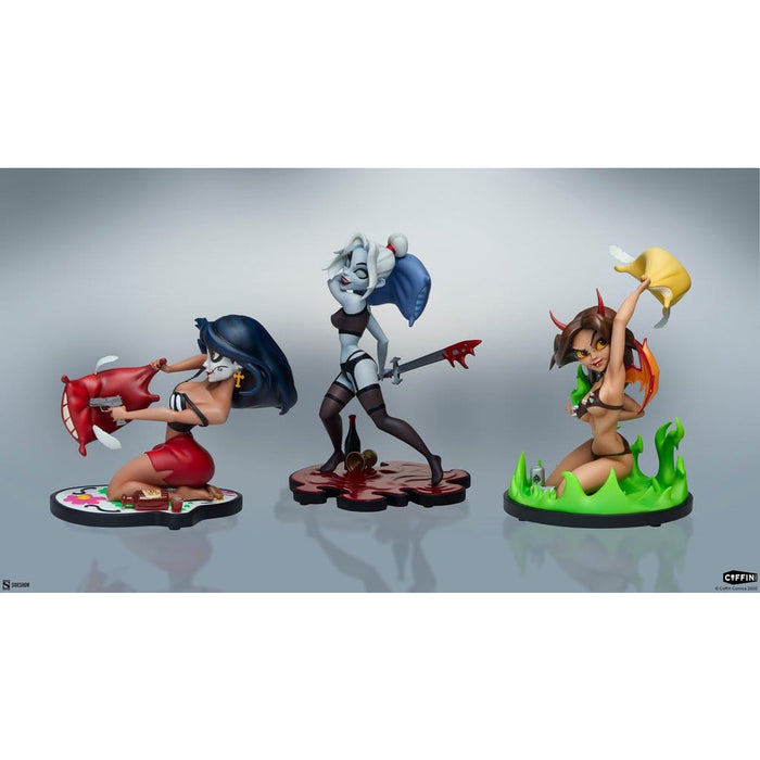Precomanda Set 3 Figurine Coffin Comics Designer - Sleepover In Hell