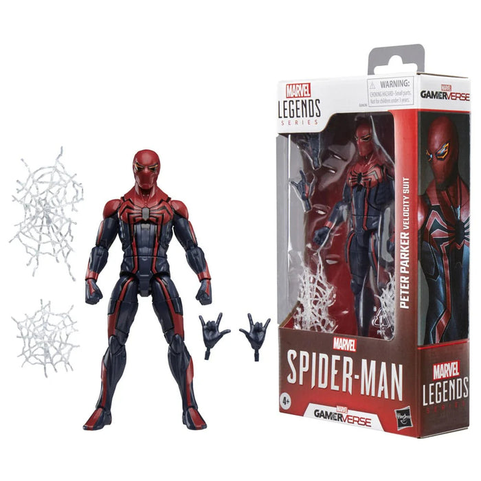 Figurina Articulata Spider-Man Marvel Legends Gamerverse - Peter Parker Velocity Suit 15 cm