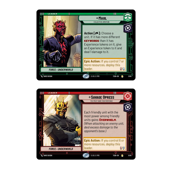 Star Wars Unlimited 2026 Twin Suns Deck - Blood Brothers