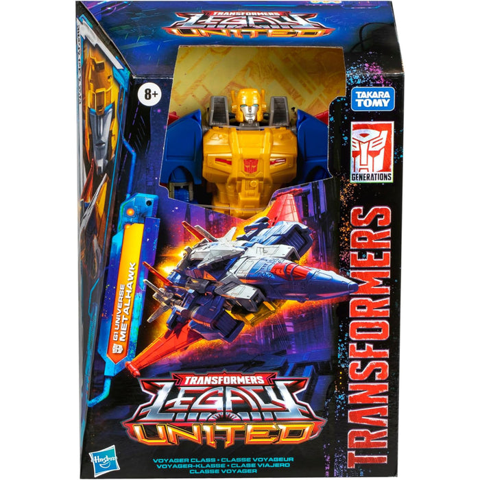 Figurina Articulata Transformers Generations Legacy United Voyager Class - G1 Universe Metalhawk 18 cm