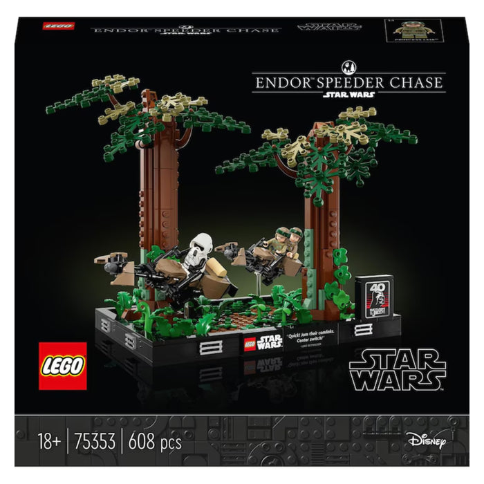 Lego Star Wars - Diorama de Urmarire cu Speederul pe Endor 75353