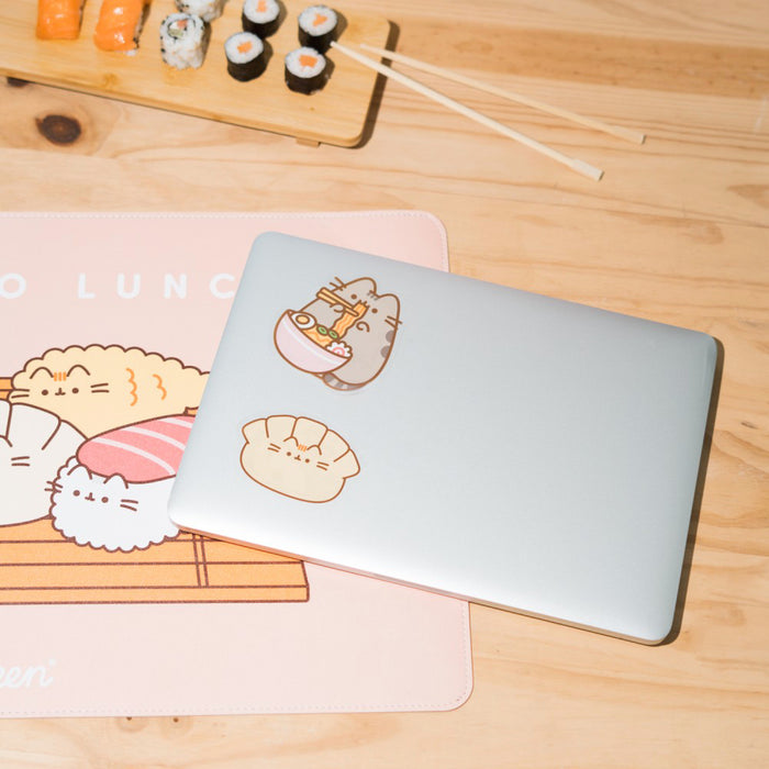 Set 2 Stickere Vinil Pusheen Sushi Roll - Ver 6