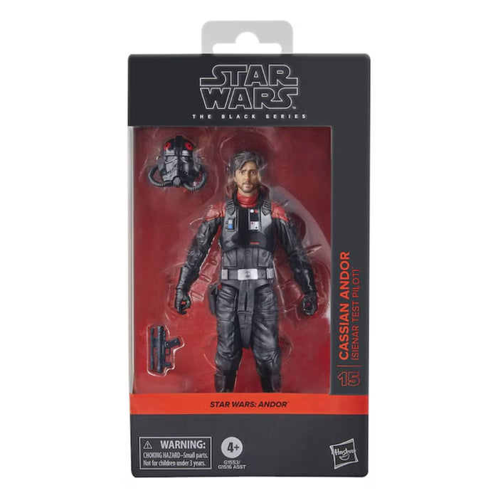 Figurina Articulata Star Wars Andor Black Series - Cassian Andor (Sienar Test Pilot) 15 cm