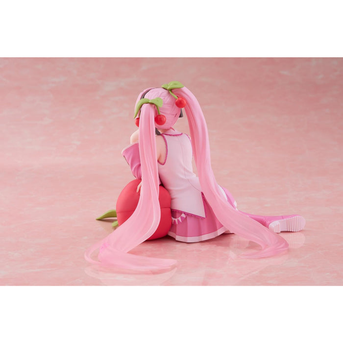 Figurina Hatsune Miku PVC Desktop Cute Figure - Sakura Miku Cherry Cushion Ver 13 cm