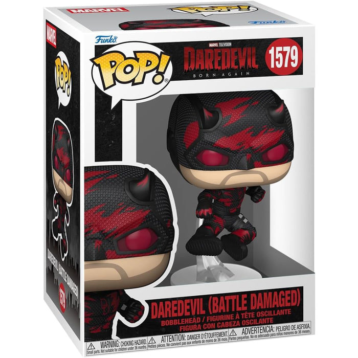 Figurina Funko POP! Marvel Daredevil Born Again - Daredevil (Battle Damaged)