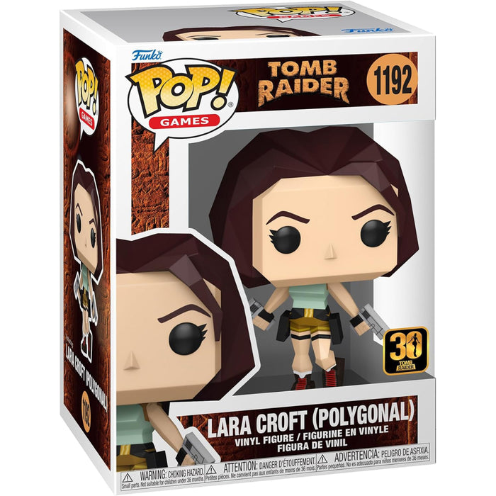 Figurina Funko POP! Games Tomb Raider - Lara Croft (Polygon)