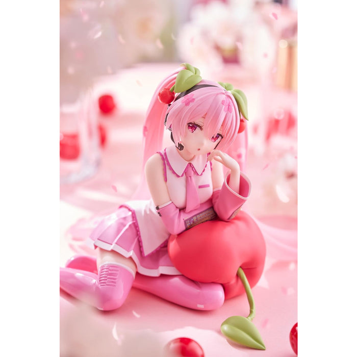 Figurina Hatsune Miku PVC Desktop Cute Figure - Sakura Miku Cherry Cushion Ver 13 cm